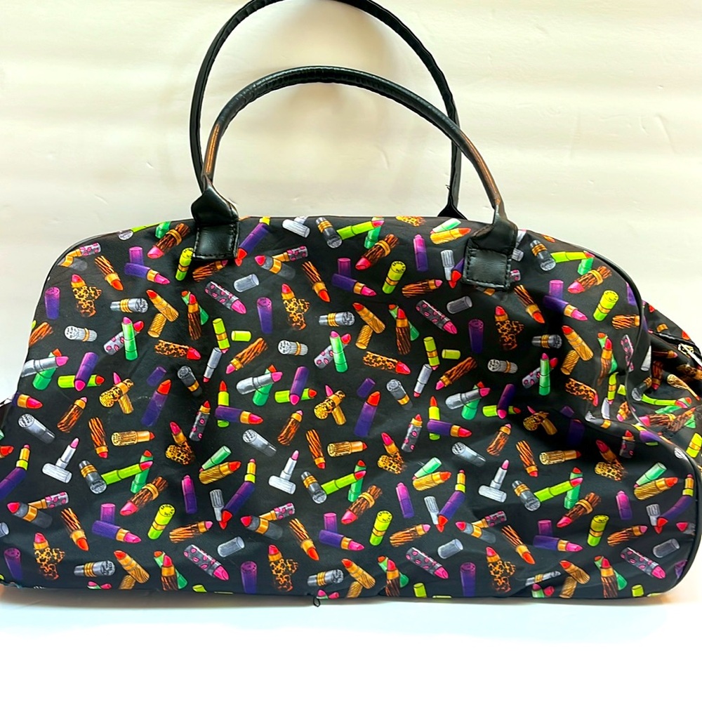 Nicole Miller RARE Travel Bag - Includes Wheels on bottom/ Handle: Easy Travel - Picture 2 of 13